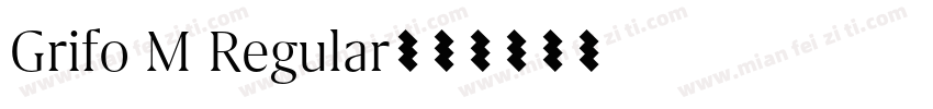Grifo M Regular字体转换